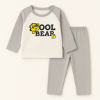 Baby Fleece Pajama Set Cool Bear Grey - Sunshine