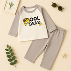 Baby Fleece Pajama Set Cool Bear Grey - Sunshine