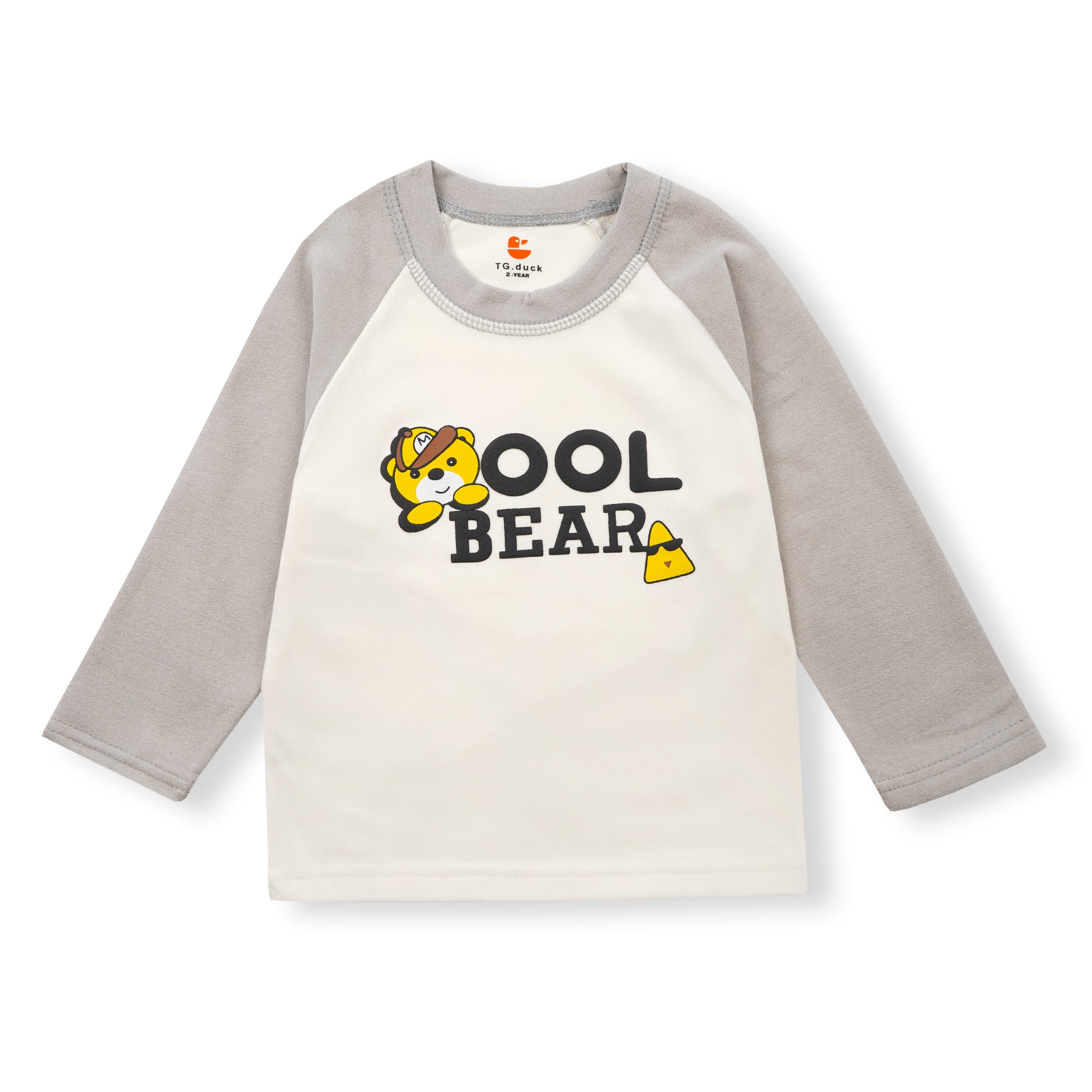 Baby Fleece Pajama Set Cool Bear Grey - Sunshine