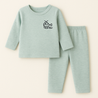 Baby Fleece Pajama Set Green - Sunshine