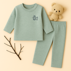 Baby Fleece Pajama Set Green - Sunshine