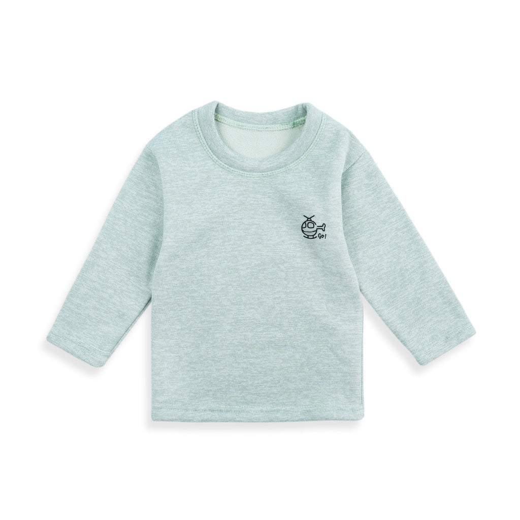 Baby Fleece Pajama Set Green - Sunshine