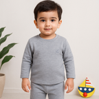 Baby Fleece Pajama Set Grey - Sunshine