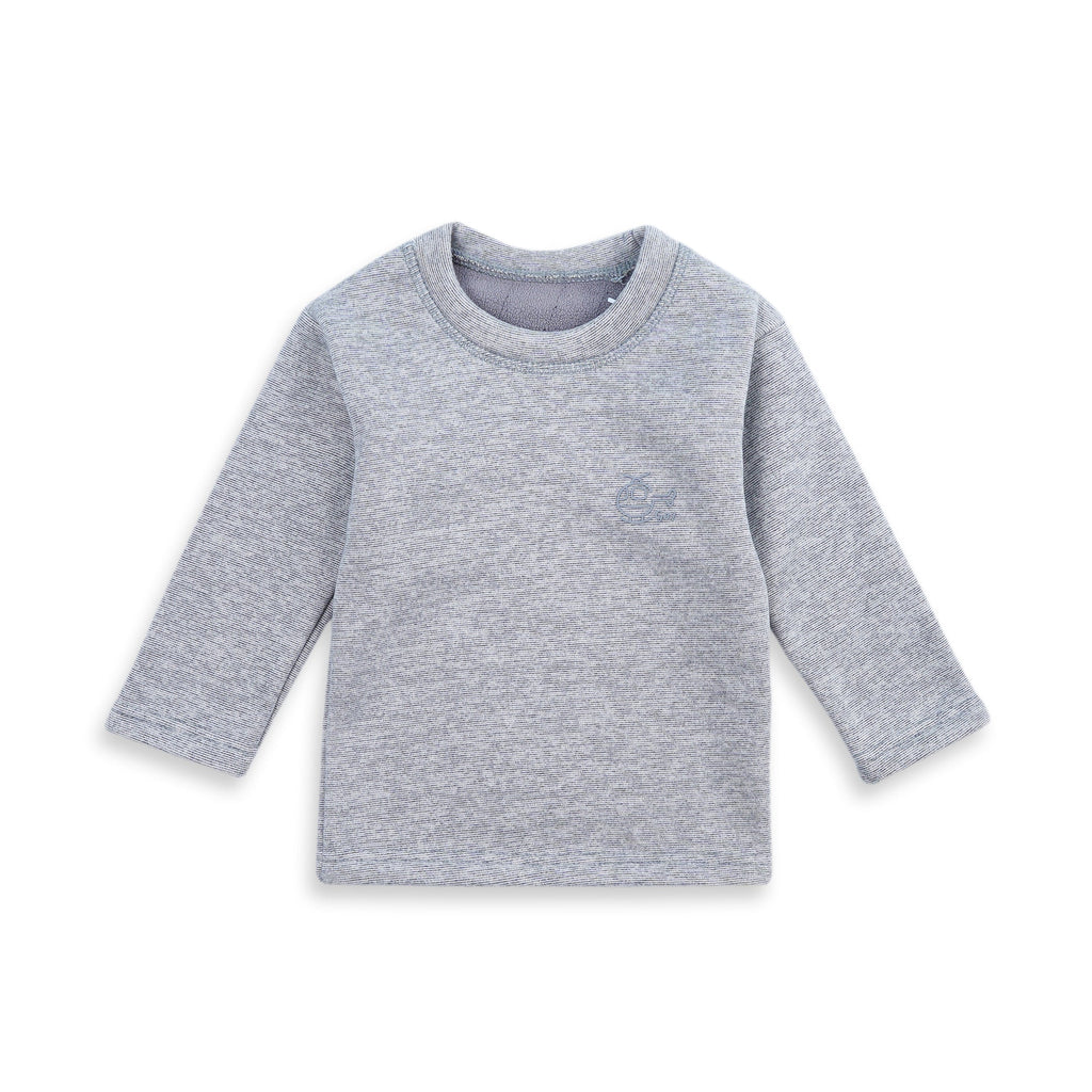 Baby Fleece Pajama Set Grey - Sunshine