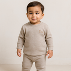 Baby Fleece Pajama Set Brown - Sunshine