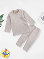 Baby Fleece Pajama Set Brown - Sunshine