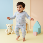 Baby Fleece Pajama Set Aeroplan Grey - Sunshine