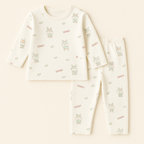 Baby Fleece Pajama Set Bunny Green - Sunshine