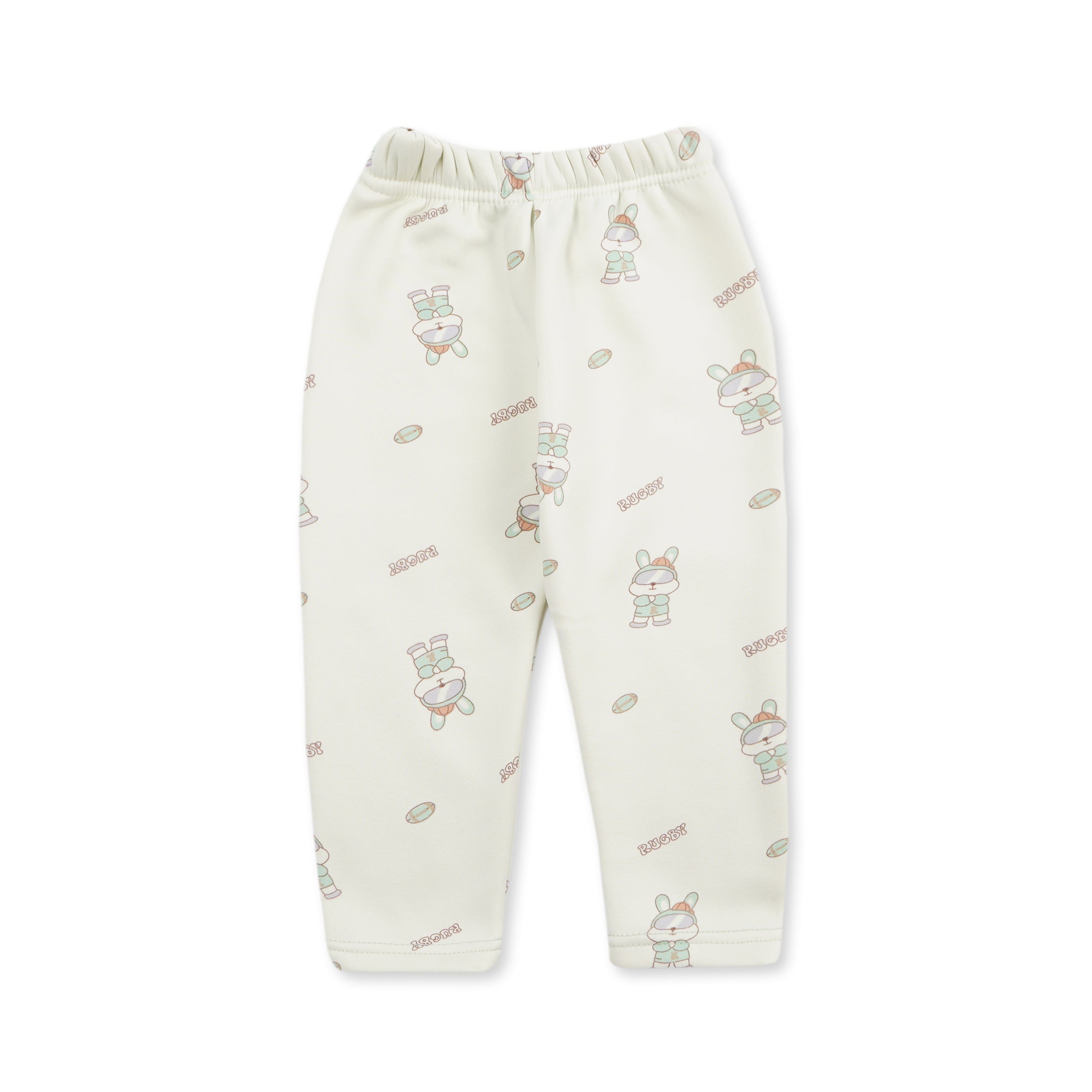 Baby Fleece Pajama Set Bunny Green - Sunshine