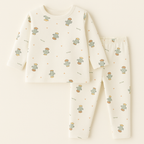 Baby Fleece Pajama Set Cactus Off White - Sunshine