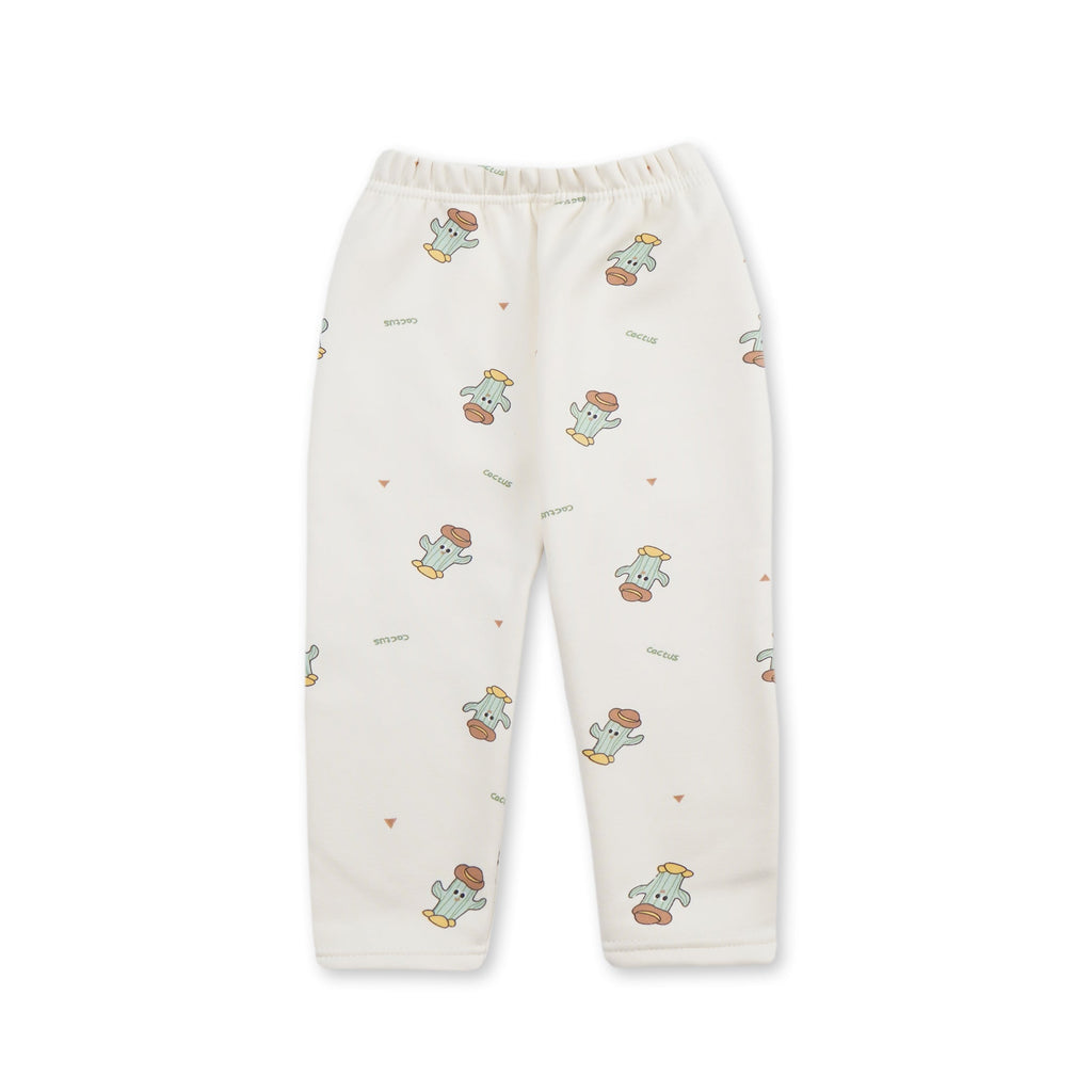 Baby Fleece Pajama Set Cactus Off White - Sunshine