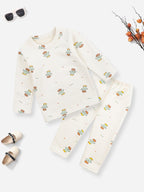 Baby Fleece Pajama Set Cactus Off White - Sunshine