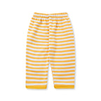 Baby Sleepsuit Fleece Stripes Yellow - Sunshine