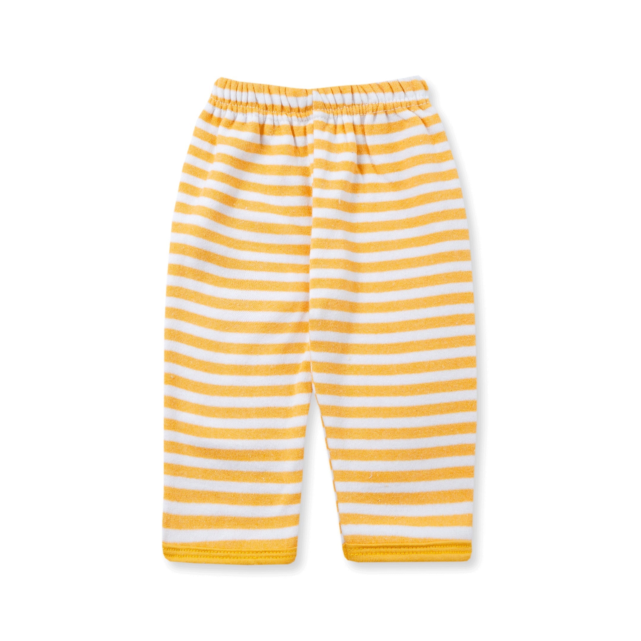 Baby Sleepsuit Fleece Stripes Yellow - Sunshine