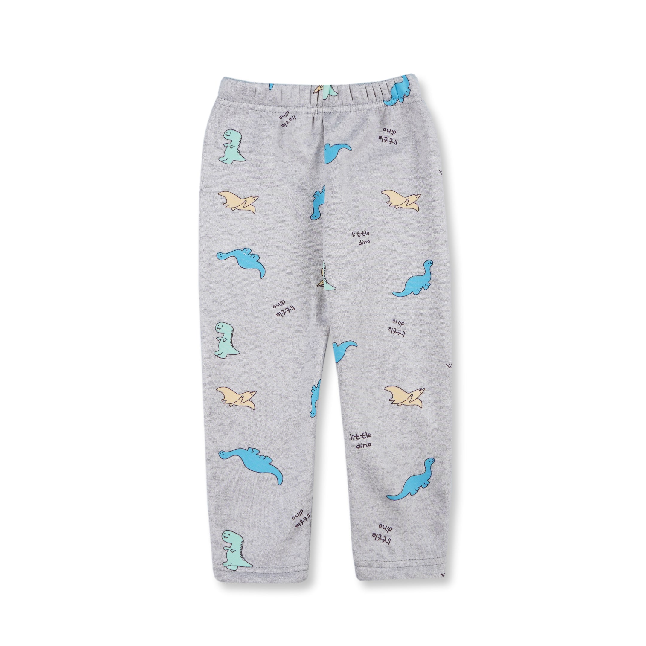 Baby Fleece Pajama Set Dino Grey - Sunshine