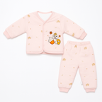 Baby Fleece Sleepsuit Multi Character Pink - Sunshine