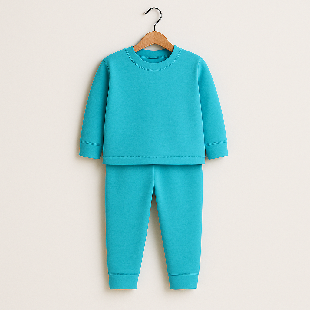 Kids Rib Innerwear Sea Blue Sw - Sunshine