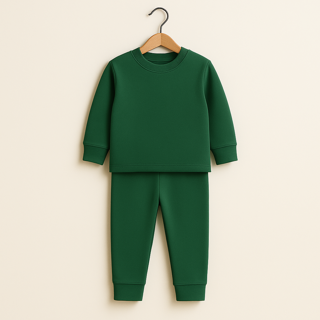 Kids Rib Innerwear Dark Green sw - Sunshine