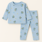 Baby Fleece Pajama Set Dino Blue - Sunshine