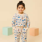 MINI CHARM KIDS FLEECE TRACKSUIT STARFISH OFFWHITE 9-10Y