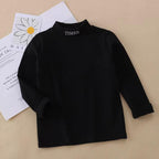 Kids Premium Mock Neck Black - Sunshine