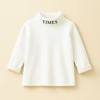 Kids Premium Mock Neck White - Sunshine
