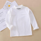 Kids Premium Mock Neck White - Sunshine