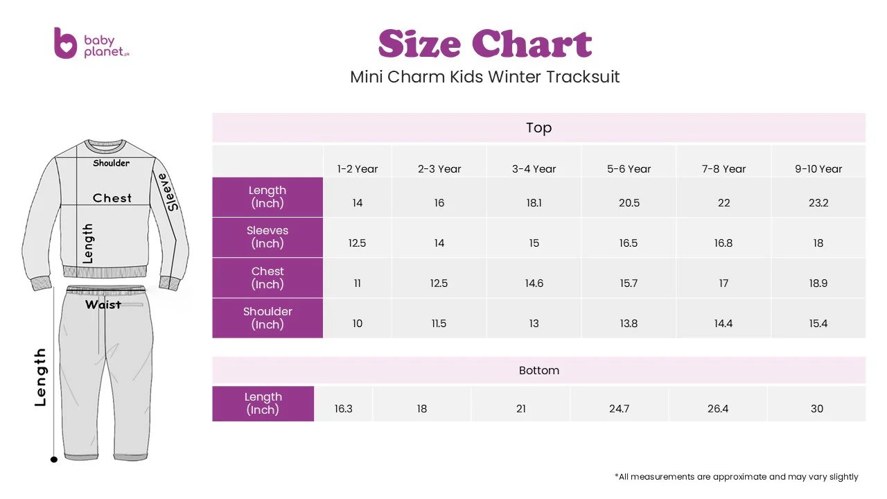 MINI CHARM KIDS FLEECE TRACKSUIT HEATRS OFFWHITE 9-10Y